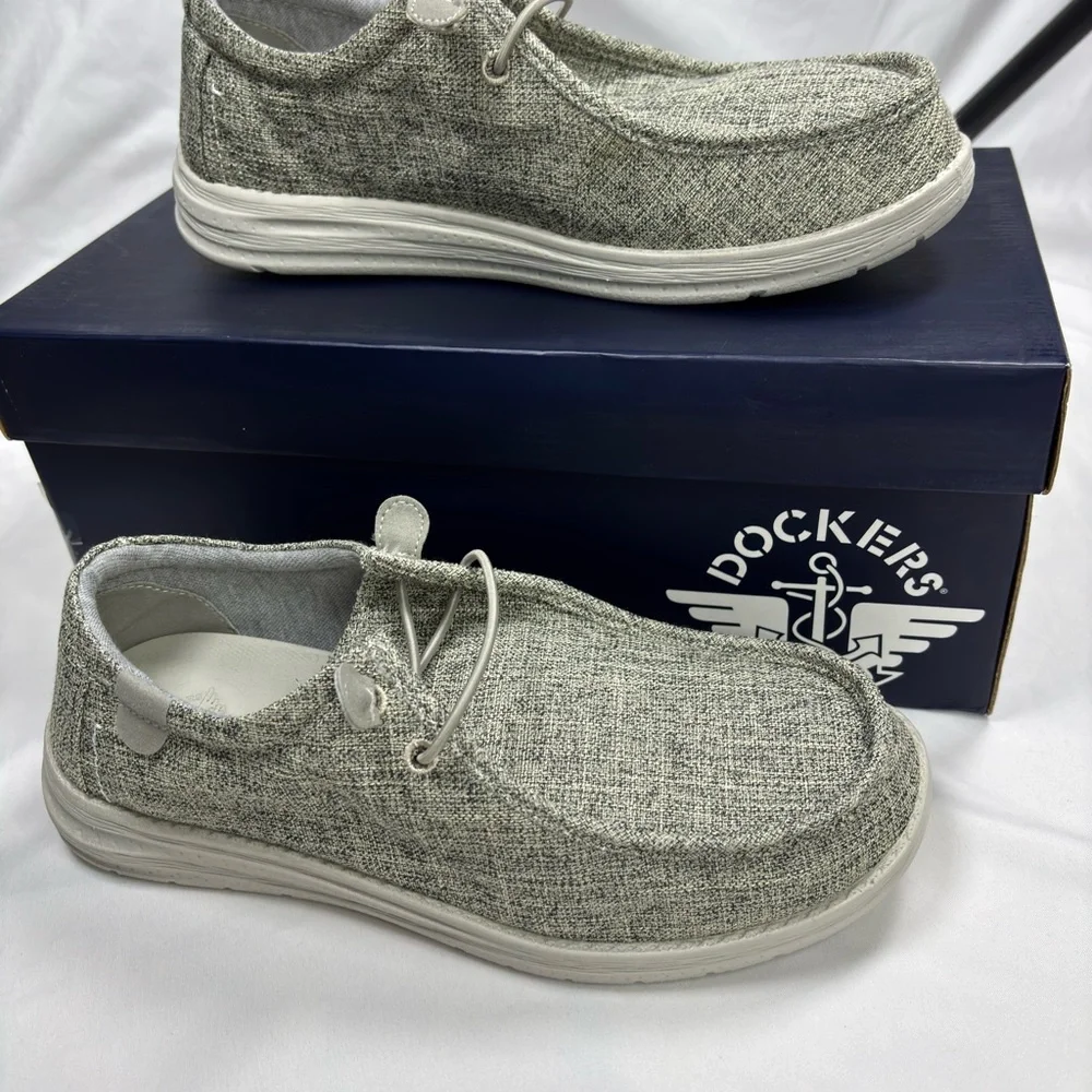 Dockers Men's Farley Slip On Casual‎ Cement NWB SIZE 7